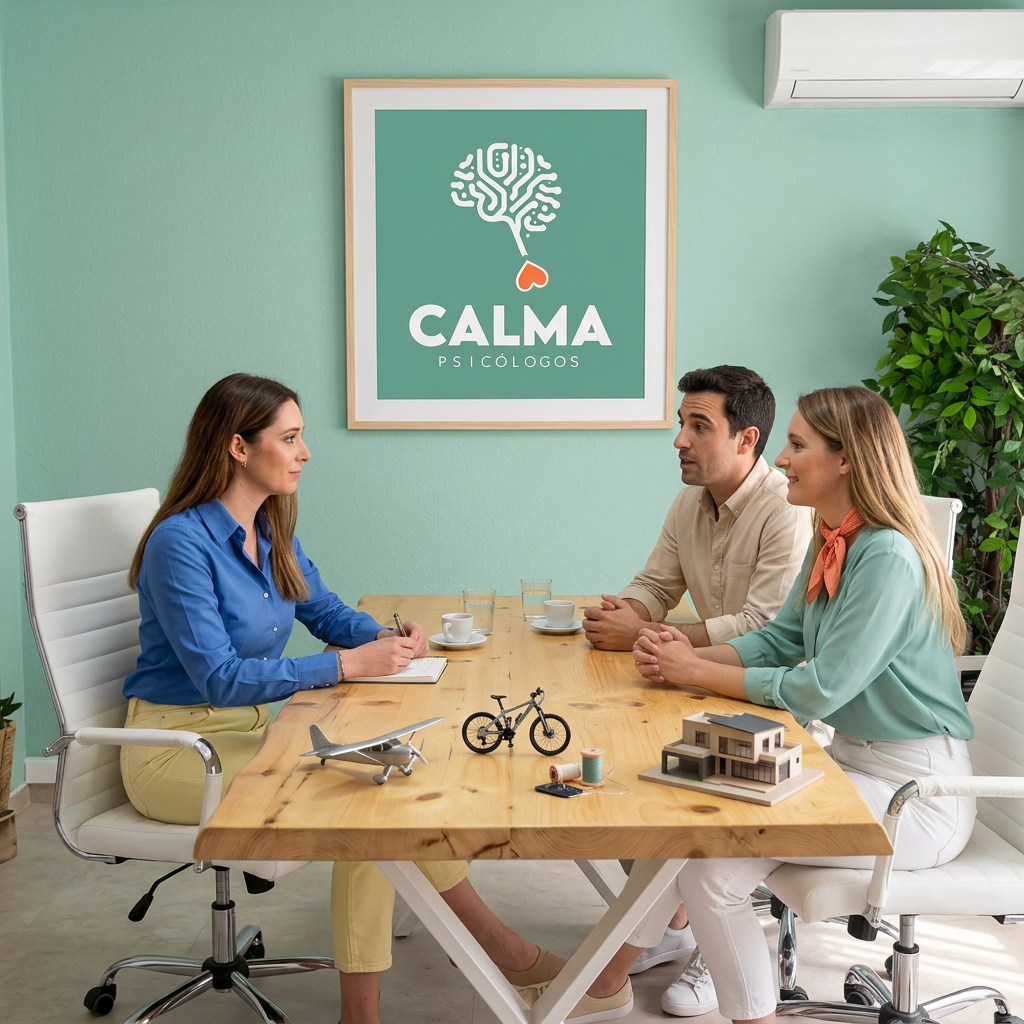 pareja hablando de sus sueños en común en terapia de pareja en Calma Psicólogos