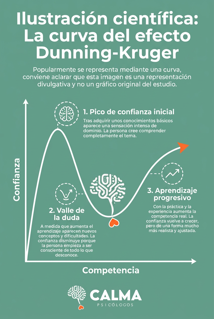 Curva del efecto dunning-kruger